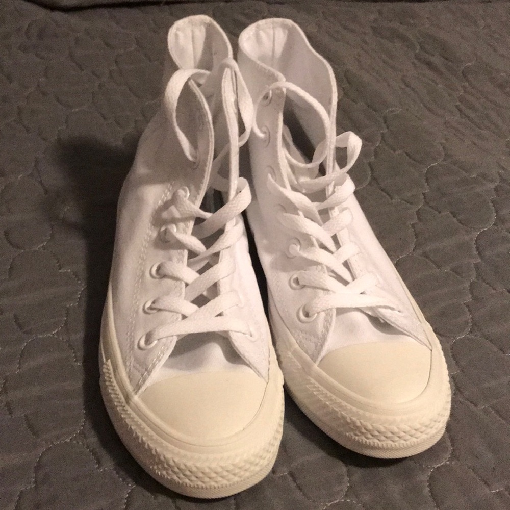 Converse All White High Tops
